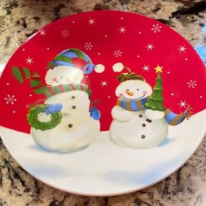 EUC Snowman Plate/Platter
